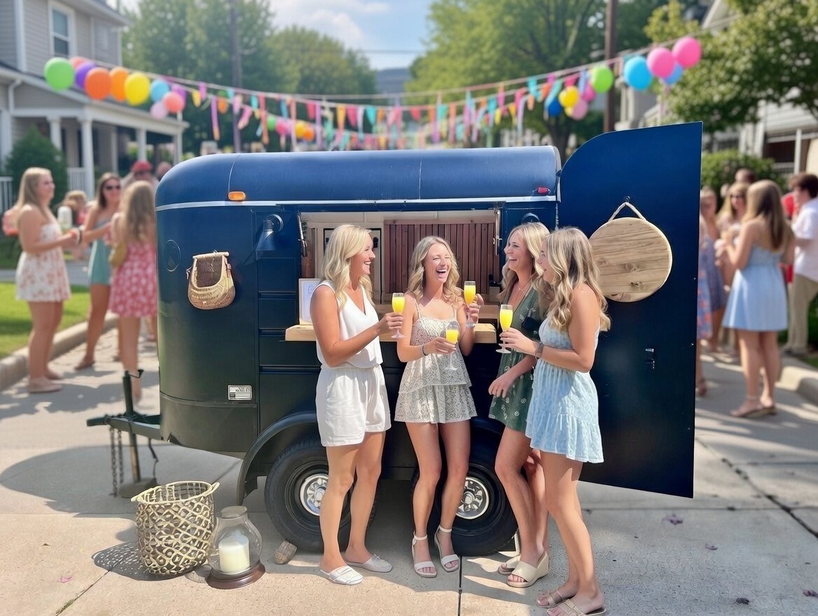 Summer party with the trailer